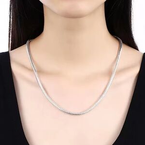 Sterling Silver Snake Chain Necklace
